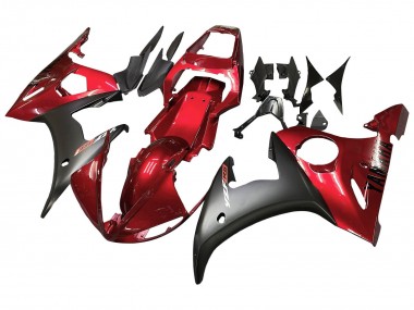 Red Matte Black 2006-2009 Yamaha YZF R6S Motorcycle Fairing Kits