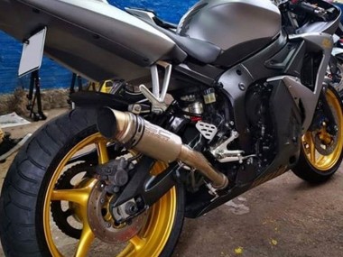 Matte Grey Matte Black Gold Decals 2006-2009 Yamaha YZF R6S Motorcycle Fairings