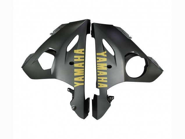 Matte Grey Matte Black Gold Decals 2006-2009 Yamaha YZF R6S Motorcycle Fairings