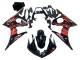 Glossy Black Red 2006-2009 Yamaha YZF R6S Motorcycle Fairing