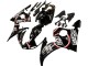 Glossy Black Red White Lucky Strike Motul 2006-2009 Yamaha YZF R6S Motorcycle Fairings