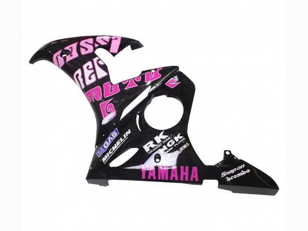Yellow Pink Glossy Black Rossi Repsol 46 2006-2009 Yamaha YZF R6S Motorcycle Fairings