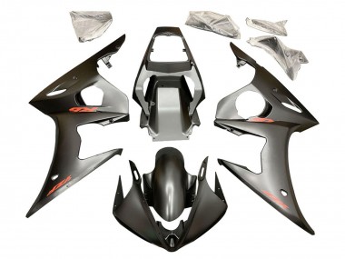 Matte Black Red Decals 2006-2009 Yamaha YZF R6S Motorcycle Fairings