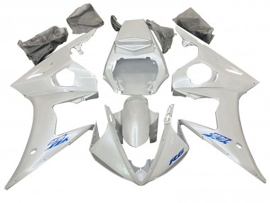 White 2006-2009 Yamaha YZF R6S Motorcycle Fairing