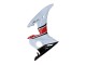 White Red Glossy Black 2006-2009 Yamaha YZF R6S Motorcycle Fairings