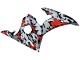 Black Red Grey Camouflage 2006-2009 Yamaha YZF R6S Motorcycle Fairings