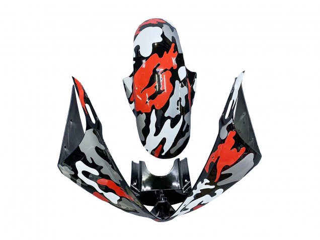 Black Red Grey Camouflage 2006-2009 Yamaha YZF R6S Motorcycle Fairings