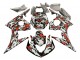 Black Red Grey Camouflage 2006-2009 Yamaha YZF R6S Motorcycle Fairings