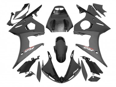 Glossy Black Matte Black 2006-2009 Yamaha YZF R6S Motorcycle Fairings
