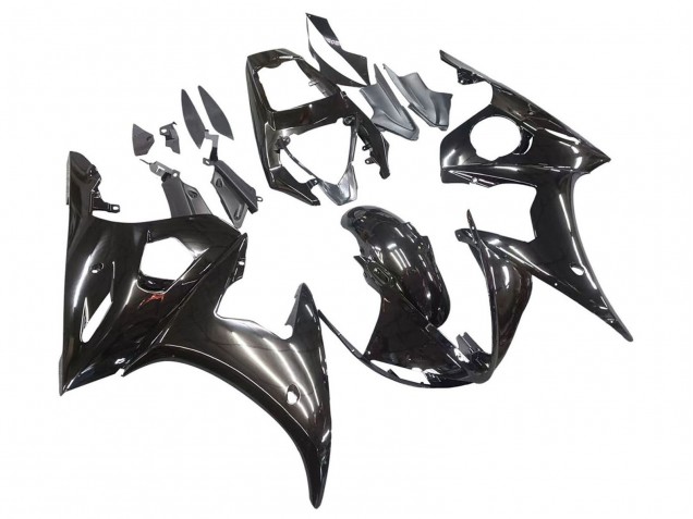 Glossy Black 2006-2009 Yamaha YZF R6S Motorcycle Fairings