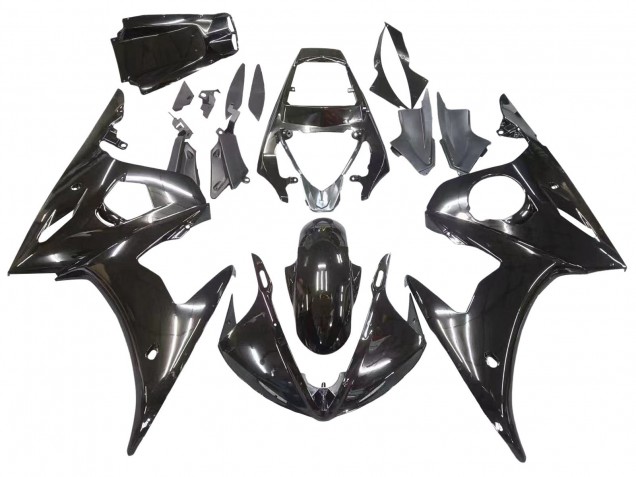 Glossy Black 2006-2009 Yamaha YZF R6S Motorcycle Fairings