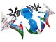 Light Blue White Green Red Kastinee Dunlop Motul 2005 Yamaha YZF 600 R6 Motorcycle Fairings
