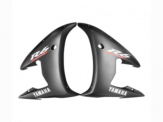 Matte Black Glossy Black Grey Red 2005 Yamaha YZF 600 R6 Motorcycle Fairings