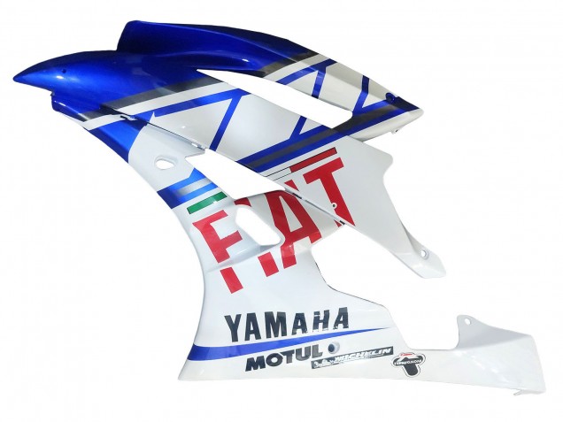 White Blue Red Fiat Motul Michelin 2006-2007 Yamaha YZF 600 R6 Motorcycle Fairings
