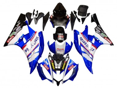 White Blue Black Fimer Volvo Yamalube Sterilgarda 2006-2007 Yamaha YZF 600 R6 Motorcycle Fairings