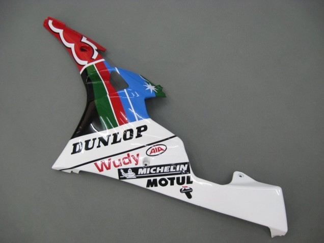 Blue Green White Red Dunlop Michelin Motul 2006-2007 Yamaha YZF 600 R6 Motorcycle Fairings