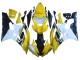 Yellow White Glossy Black Motul 2006-2007 Yamaha YZF 600 R6 Motorcycle Fairings