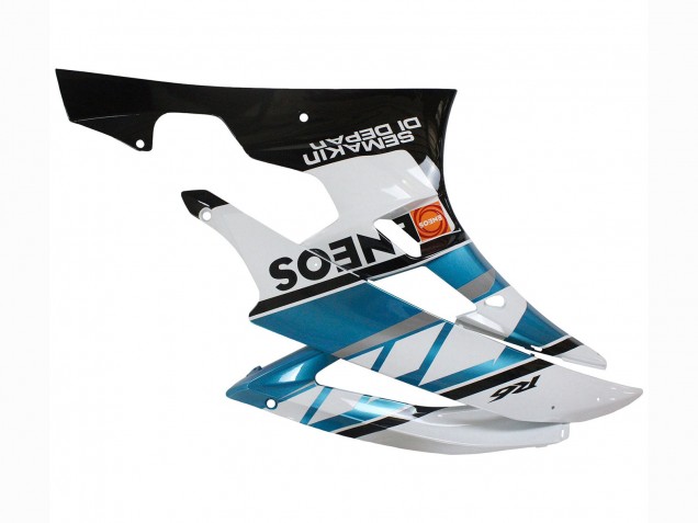 White Blue Black Semakin Didepan ENEOS 2006-2007 Yamaha YZF 600 R6 Motorcycle Fairings