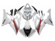 White Red 2008-2016 Yamaha YZF 600 R6 Motorcycle Fairings