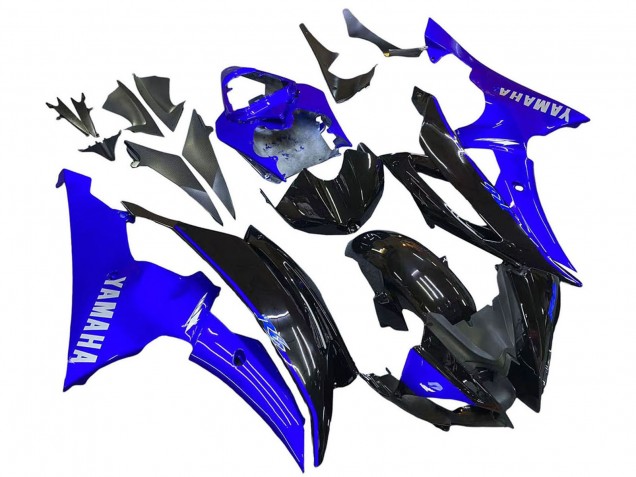 Blue Glossy Black 2008-2016 Yamaha YZF 600 R6 Motorcycle Fairings