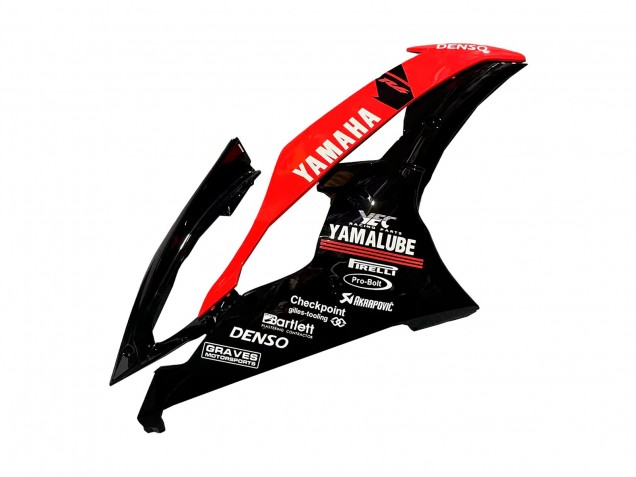 Red Glossy Black DENSO Yamalube 21 2008-2016 Yamaha YZF 600 R6 Motorcycle Fairings