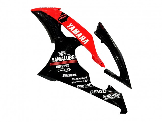 Red Glossy Black DENSO Yamalube 21 2008-2016 Yamaha YZF 600 R6 Motorcycle Fairings