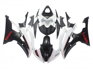 White Matte Black Red Decals 2008-2016 Yamaha YZF 600 R6 Motorcycle Fairings