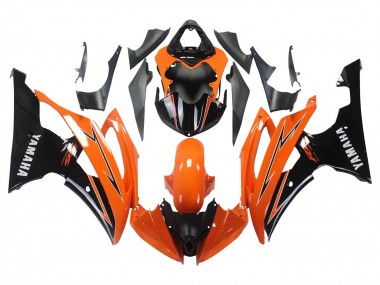 Orange Black 2008-2016 Yamaha YZF 600 R6 Motorcycle Fairings