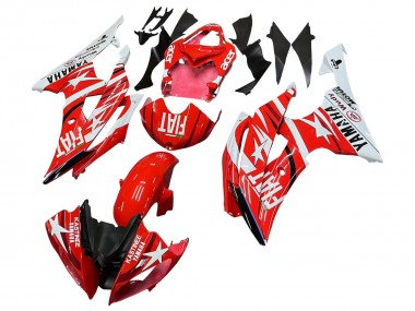 White Red Black Fiat Acer 2008-2016 Yamaha YZF 600 R6 Motorcycle Fairings