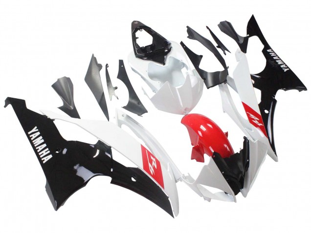 White Red Glossy Black 2008-2016 Yamaha YZF 600 R6 Motorcycle Fairings