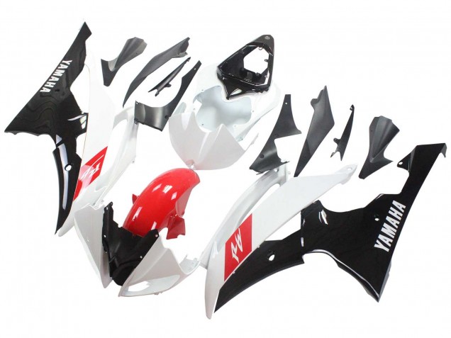 White Red Glossy Black 2008-2016 Yamaha YZF 600 R6 Motorcycle Fairings