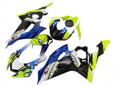 Green Blue Black Shark 2008-2016 Yamaha YZF 600 R6 Motorcycle Fairings