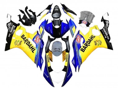 Yellow Blue Black Bardahl 2008-2016 Yamaha YZF 600 R6 Motorcycle Fairings