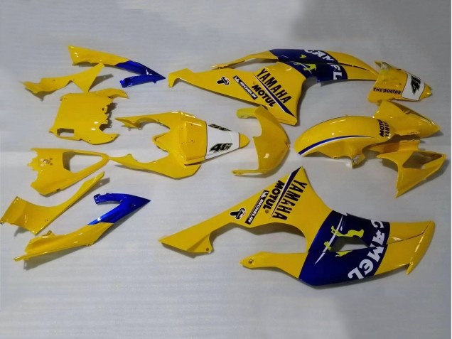 Yellow Blue Camel Motul Michelin 2008-2016 Yamaha YZF 600 R6 Motorcycle Fairings