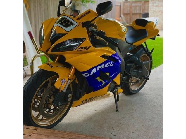Yellow Blue Camel Motul Michelin 2008-2016 Yamaha YZF 600 R6 Motorcycle Fairings
