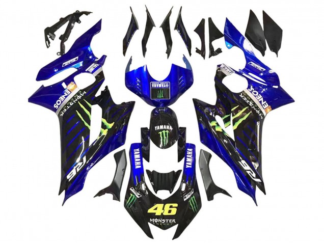 Blue Glossy Black Green Monster ENEOS Yamalube 2017-2023 Yamaha YZF 600 R6 Motorcycle Fairings