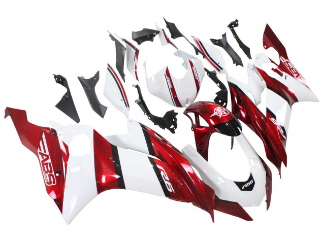 White Red Black 2017-2023 Yamaha YZF 600 R6 Motorcycle Fairings