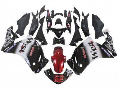 Glossy Black White West Red HRC 62 2011-2015 Honda CBR250RR Motorcycle Fairings
