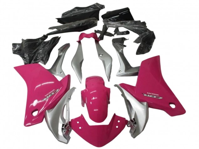 Silver Pink 2011-2015 Honda CBR250RR Motorcycle Fairing Kits