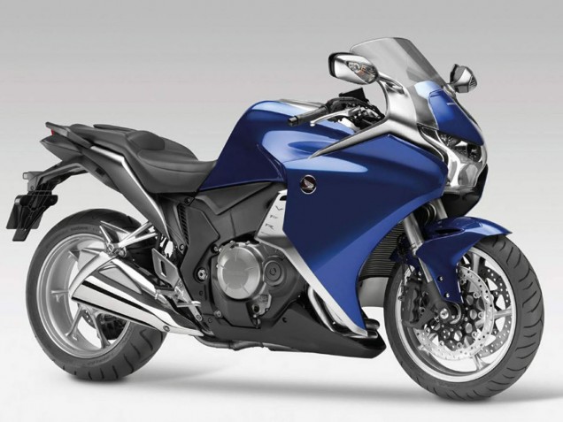 Blue Black 2010-2014 Honda VFR 1200 Motorcycle Fairings