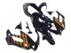 Glossy Black Gold 1997-2005 Honda VTR1000F Motorcycle Fairings
