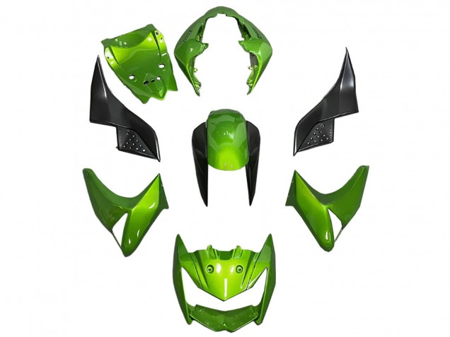Green Glossy Black 2003-2006 Kawasaki Z1000 Motorcycle Fairing
