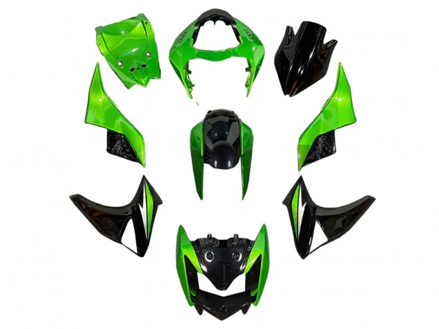 Green Glossy Black 2003-2006 Kawasaki Z1000 Motorcycle Fairings