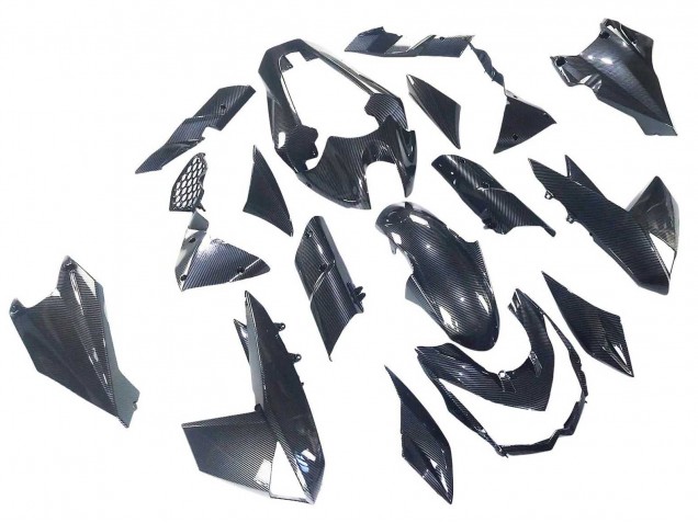 Black Carbon Fiber 2010-2013 Kawasaki Z1000 Motorcycle Fairings
