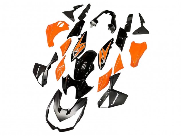 Orange Glossy Black 2010-2013 Kawasaki Z1000 Motorcycle Fairings