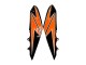 Orange Glossy Black 2010-2013 Kawasaki Z1000 Motorcycle Fairings