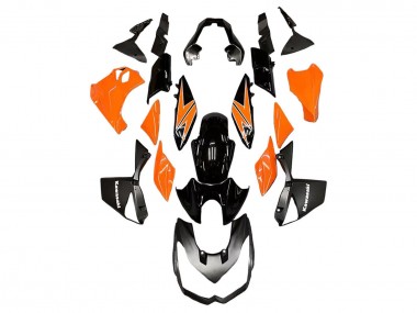 Orange Glossy Black 2010-2013 Kawasaki Z1000 Motorcycle Fairings