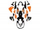 Orange Glossy Black 2010-2013 Kawasaki Z1000 Motorcycle Fairings