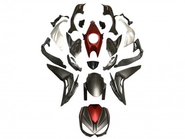 Silver Red Matte Black 2014-2019 Kawasaki Z1000 Motorcycle Fairings