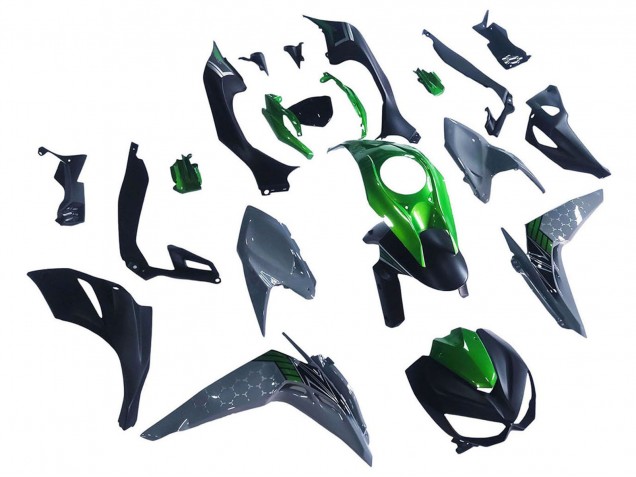 Black Green Grey 2014-2019 Kawasaki Z1000 Motorcycle Fairings